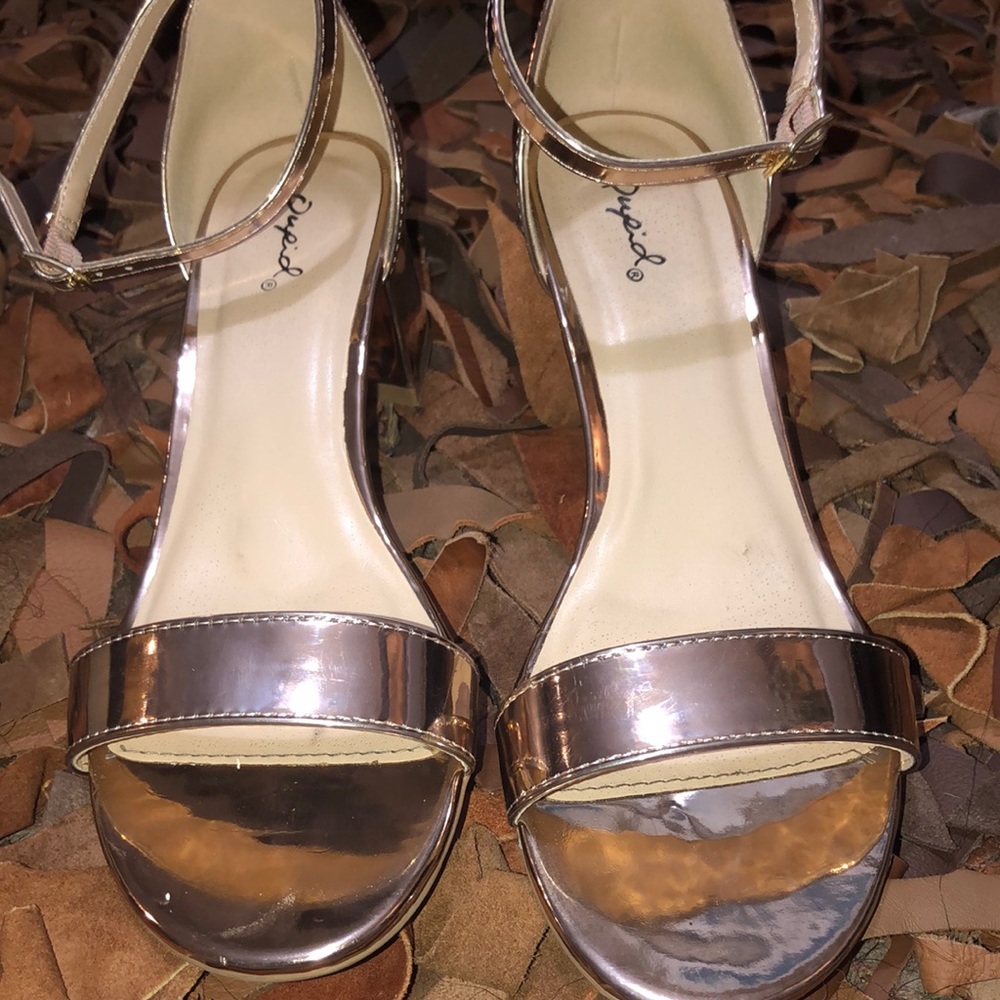 Rose gold heels